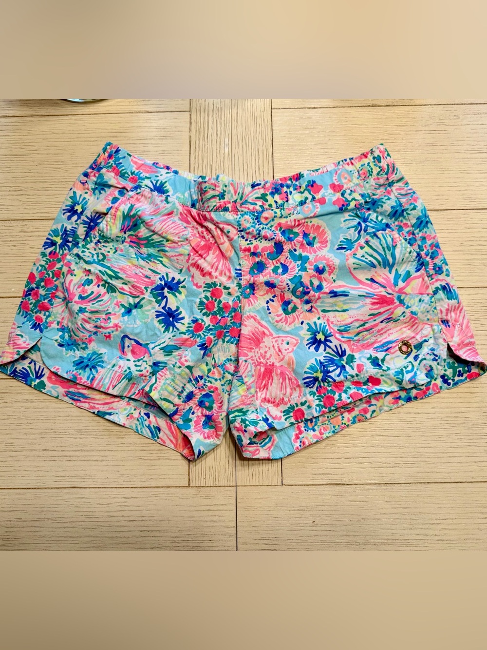 Lilly Pulitzer ocean view shorts - serene blue gypsea | EUC - size S